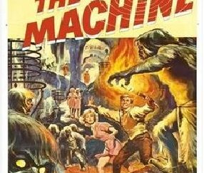 The Time Machine – Original Half Sheet Poster – Linen Backed – 1960