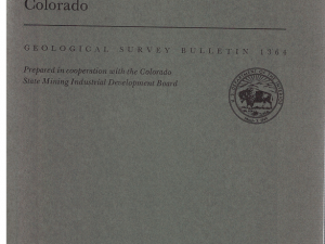 Arsenic as an Indicator Element for Mineralized Volcanic Pipes in the Red Mountains area, Western San Juan Mountains, Colorado by Wilbur S. Burbank, Robert G. Luedke, and Frederick N. Ward (Bulletin 1364)