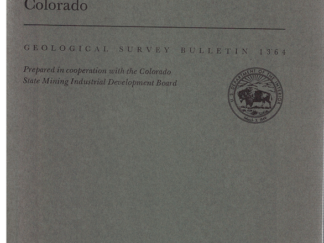 Arsenic as an Indicator Element for Mineralized Volcanic Pipes in the Red Mountains area, Western San Juan Mountains, Colorado by Wilbur S. Burbank, Robert G. Luedke, and Frederick N. Ward (Bulletin 1364)
