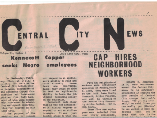 Central City News Vol. I No. 6 Salt Lake City, Utah (Feb-March 1968)