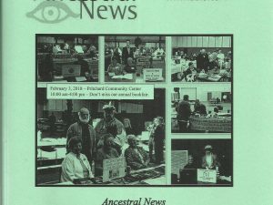 Ancestrral News Winter 2018 Vol. 43, No. 1 (ISSN 1085-2557)