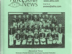 Ancestral News Fall 2012 Vol. 37, No. 3 (ISSN: 1085-2557)
