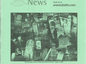 Ancestral News Summer 2009 Vol. 34, No. 2 (ISSN: 1085-2557)