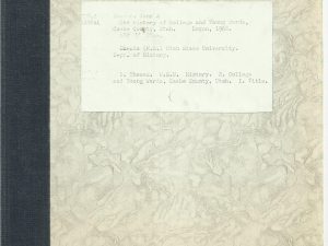 The History of College and Young Wards, Cache County, Utah by John A. Hansen