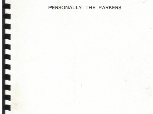 Personally, The Parkers by Doris Parker Wendelboe