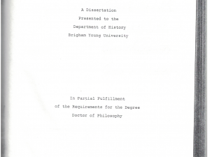 History of Fort Douglas, Utah by Lyman Clarence Pedersen, Jr. 1967