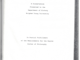 History of Fort Douglas, Utah by Lyman Clarence Pedersen, Jr. 1967