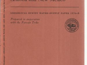 Geology and Ground Water of the Red Lake Area Navajo Indian Reservation Arizona and New Mexico