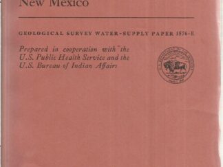 Availability of Groundwater in Parts of the Acoma and laguna Indian Reservations, New Mexico (Geological Survey Water-Supply Paper 1576E)