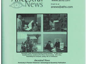 Ancestral News Spring 2014 Vol 39, No. 1