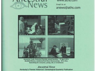 Ancestral News Spring 2014 Vol 39, No. 1