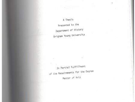 Storm Over the Summit: A Political History of Summit County to 1882 by Rodney L. Peck 1981