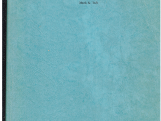 The Great Depression in Weber County, Utah: An Exercise in Oral History by Mack S. Taft