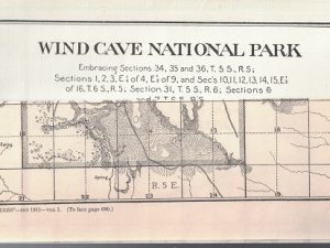 Wind Cave National Park – 1911 Map