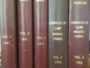 Biographies of Pioneers of Camp Manavu, Provo — Vol 1-4, 6 — Edith B. Cottam, Polly Henderson, and Martha R. Young 1941/1946/1962