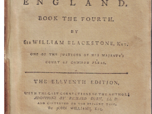 1878 — Commentaries on the Laws of England — Book the Fourth — by Sir William Blackstone, Knt. (The Eleventh Edition / Rare Dublin Ireland Edition)