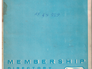 The Veteran Motor Car Club of America Membership Directory for June Nineteen Sixty One