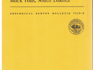 Structure and Mineralization of Precambrian Rocks in the Galena-Roubaix District, Black Hills, South Dakota by R. W. Bayley (Bulletin 1312-E)