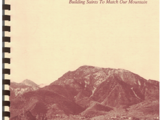 Salt Lake Mt. Olympus North Stake History 1978-1988 “Building Saints to Match Our Mountain”