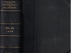 Transactions of the American Society of Civil Engineers Vol 104 1939