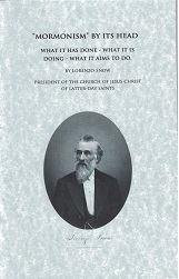 Mormonism by Its Head ~ Lorenzo Snow ~ Eborn Books LDS Classics Reprint Series #3 ~ 9781609195946