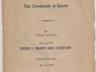 New Ways of Proselyting Or The Cavalcade of Sports – 1936 Rare Pamphlet