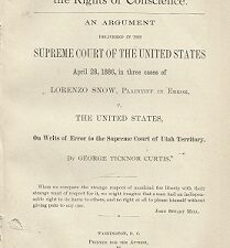 A Plea for Religious Liberty – 1886 – Lorenzo Snow vs U.S. — Disbound Softcover