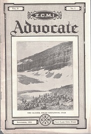 ZCMI Advocate, Vol. 6, No. 1, September, 1921
