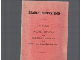 Branch Supervision, A Guide for Branch Officers….  1931