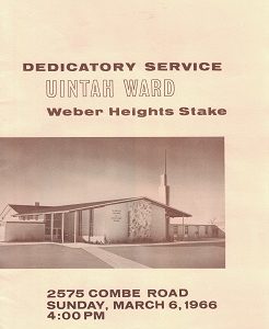 Dedicatory Service Uintah Ward Weber Heights Stake,  1966