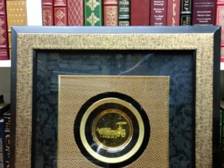 Framed Beijing China Gold Chariot and Horses