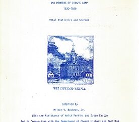 A Profile of Latter-Day Saints of Kirtland, Ohio and Members of Zion's Camp 1830-1839