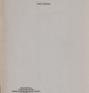 Social Discrimination Against Jews in America 1830-1930 – Pamphlet