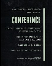 Conference Report October 1963 – One Hundred Thirty-Third Semi-Annual