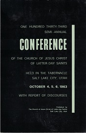 Conference Report October 1963 – One Hundred Thirty-Third Semi-Annual