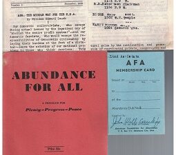 Abundance for All, A Program for Plenty-Progress-Peace, Handbook of the American Foundation for Abundance