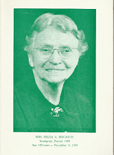 Mrs. Hilda A. Erickson – Immigrant Pioneer 1866 – Convention Program