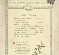 1924 Utah Educational Review owned by Edward L. Anderson of the MIA