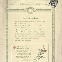 1924 Utah Educational Review owned by Edward L. Anderson of the MIA