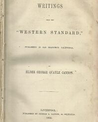 1864  Writings From the Western Standard - George Q. Cannon