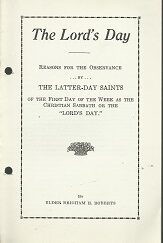 The Lord’s Tenth – Reasons for the Observance – B. H. Roberts – Pamphlet
