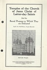 Temples of the Church of Jesus Christ… D. M. McAllister – 1930