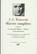 Oeuvres Completes Tome II.  –  [French Text]  – J. J. Rousseau