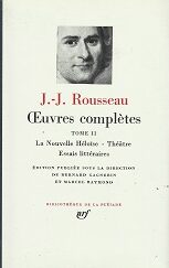 Oeuvres Completes Tome II.  -  [French Text]  - J. J. Rousseau