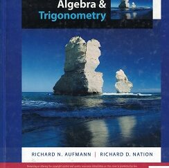 Algebra & Trigonometry – Instructor’s Annotated Edition – Hardcover – ISBN: 9781285449425