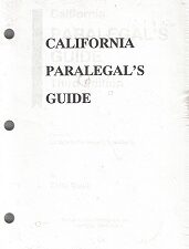 California’s Paralegal Guide – Zella Mack – 3rd Edition – Softcover – New in Plastic