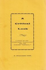 A Critical Look, A Study of the Overstreet Confession and the Cowdery Defence – Jerald & Sandra Tanner
