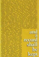 And A Record Shall Be Kept – North Hollywood Third Ward, The Church of Jesus Christ of Latter-day Saints