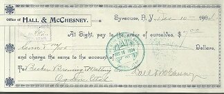 1904 — Check to Becker Brewing & Malting Company in Ogden, Utah