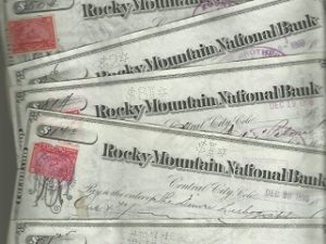 Rocky Mountain Bank Canceled Check (1898-1900) – Colorado Kountze Brothers